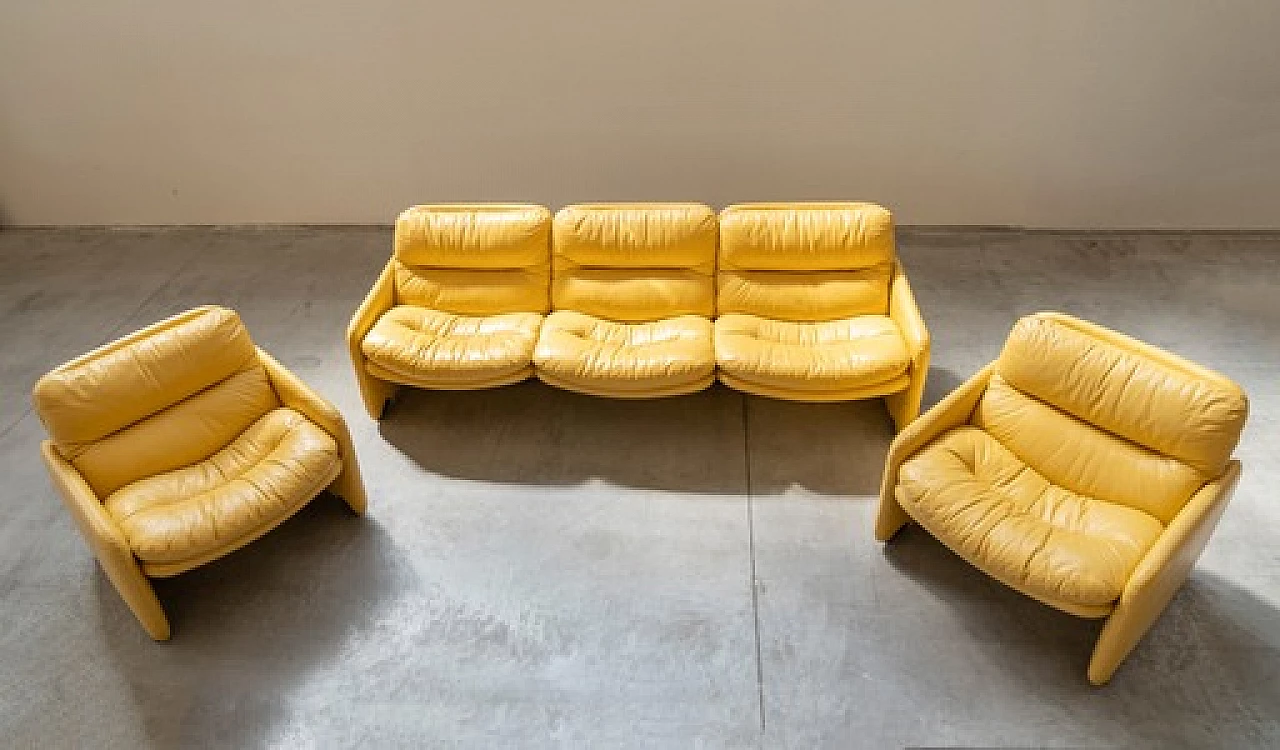 Sofa and pair of armchairs by Ammannati and Vitelli for Brunati, 1970s 15