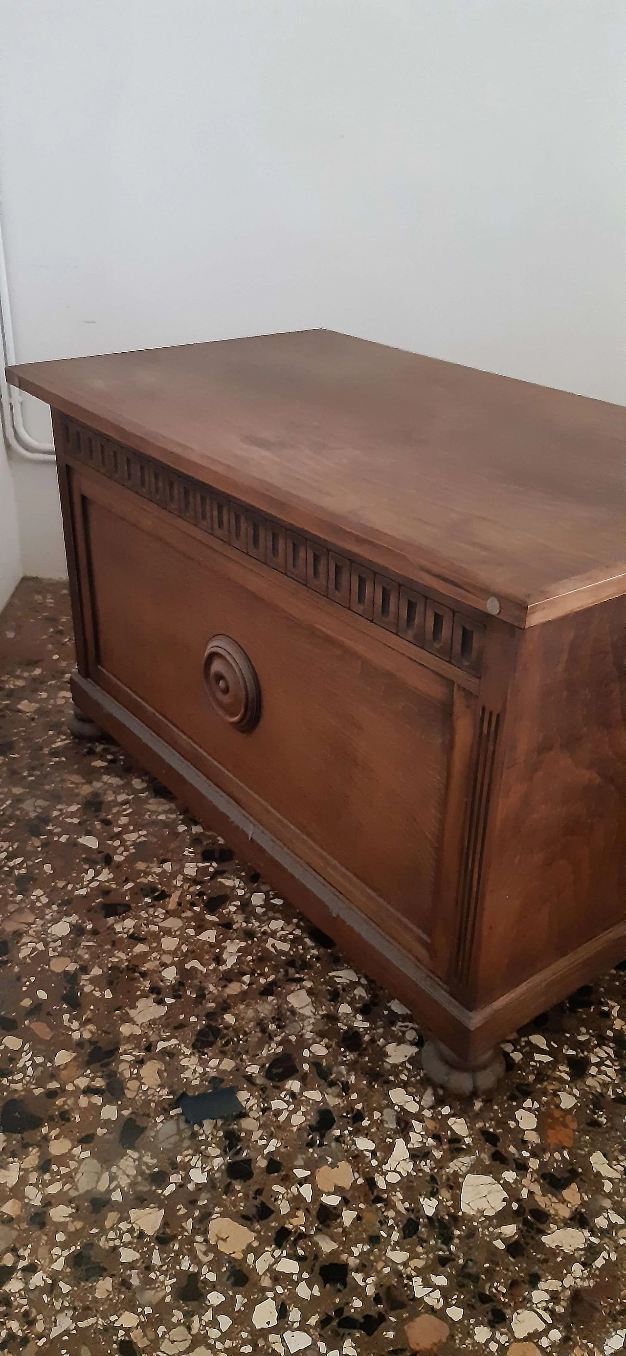 Scrivania in stile ministeriale decapata, anni '20 2