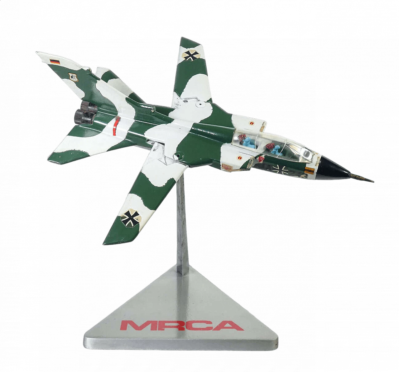 Modellino di aereo da guerra Panavia Tornado in alluminio, anni '80 13