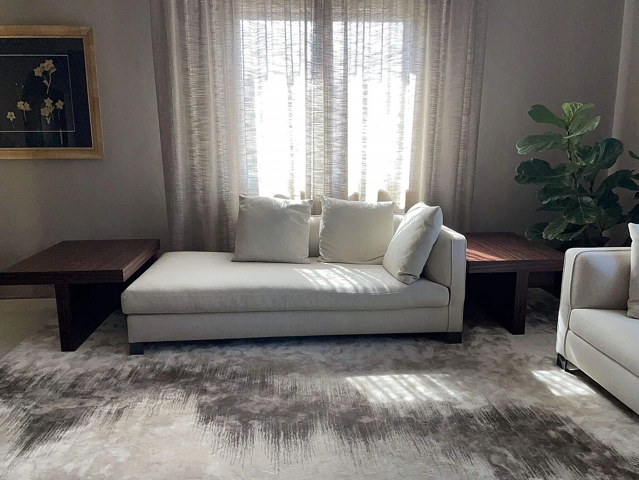 Coppia di tavolini in palissandro, anni 2000 1