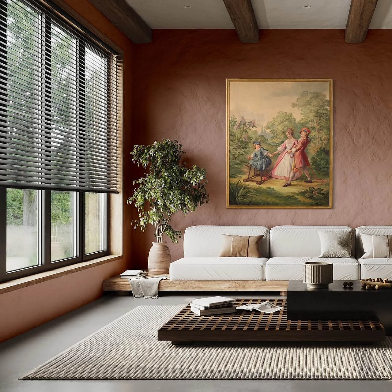 Walk in the park, oil painting on canvas 3