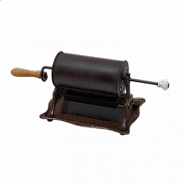 Cast iron and sheet metal manual coffee bean roaster, late 19th century