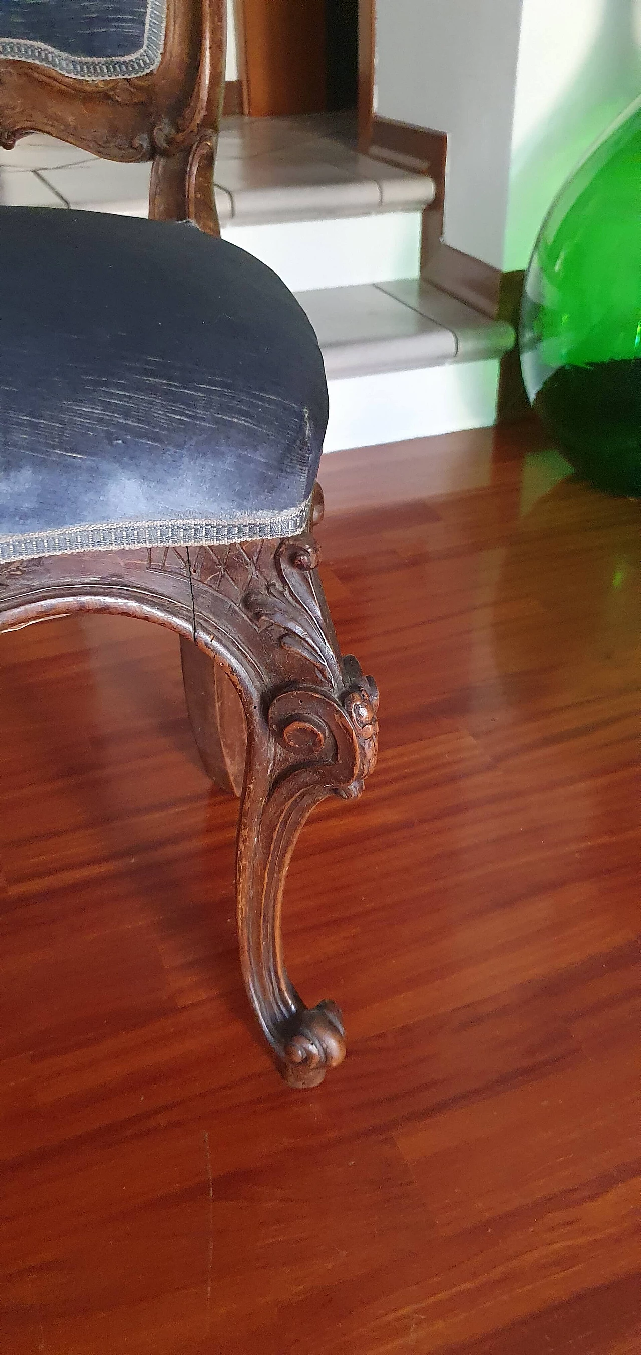 Pair of 18th-century Lombard-style chairs and bedside tables, 1940s 15