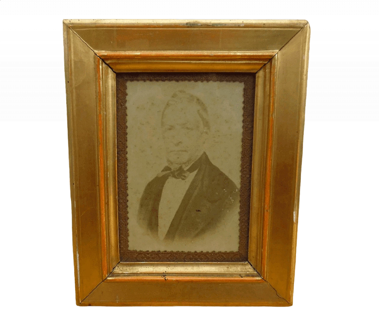 Photograph of nobleman Cristoforo Buttafava with frame, 19th century 4