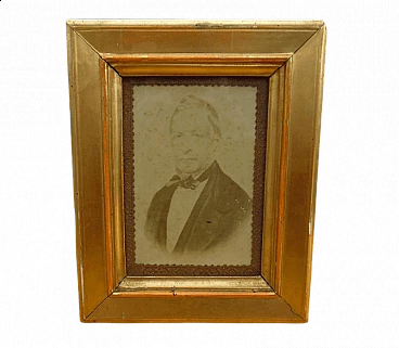 Photograph of nobleman Cristoforo Buttafava with frame, 19th century