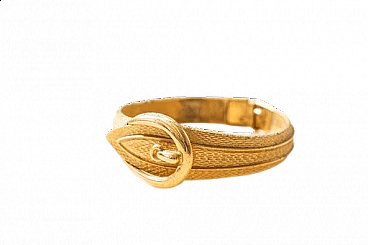 Bracciale a cintura rigida in oro 18 carati di Avon, anni '70