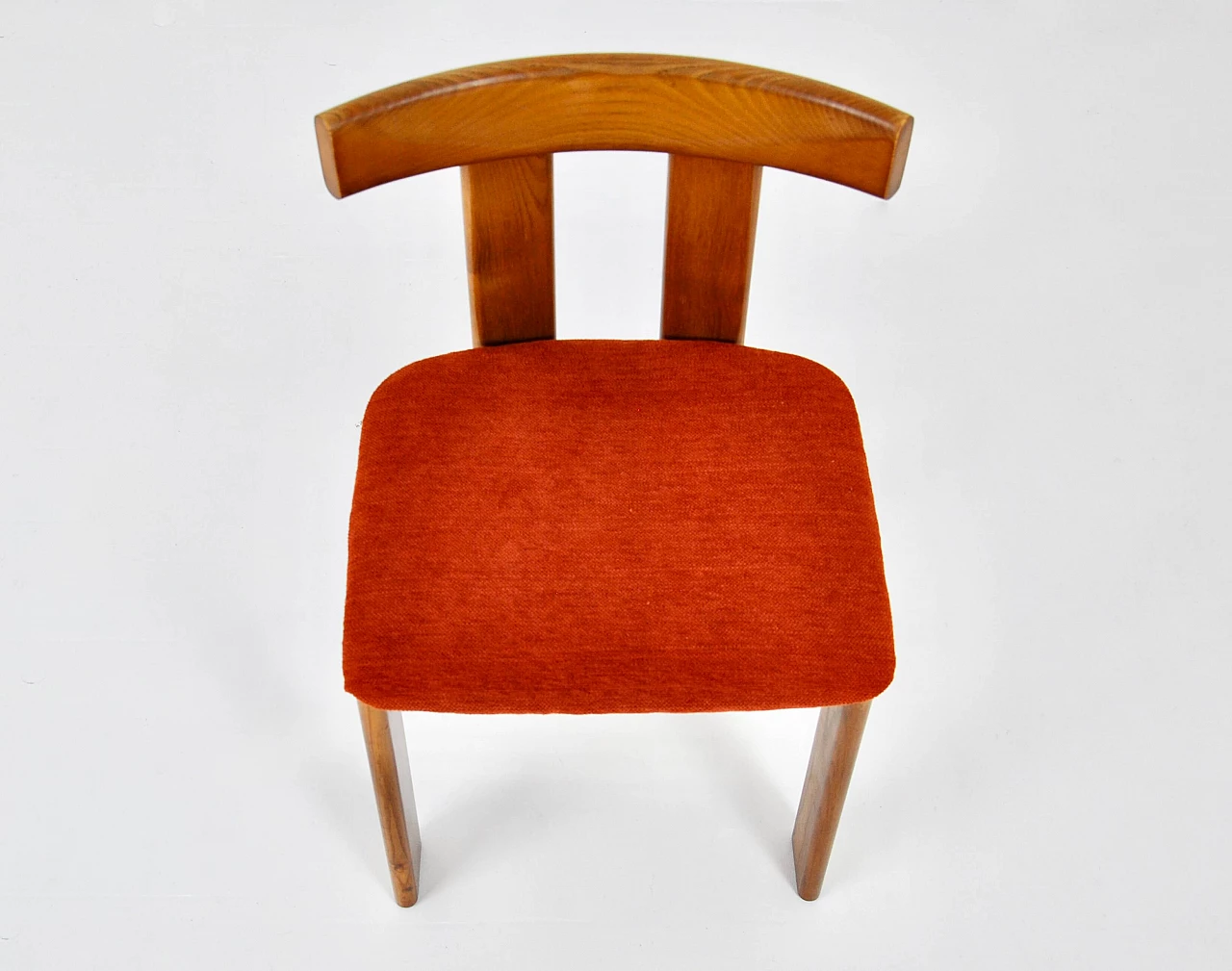 6 Sedie in legno e tessuto di Luigi Vaghi per Former, anni '60 8