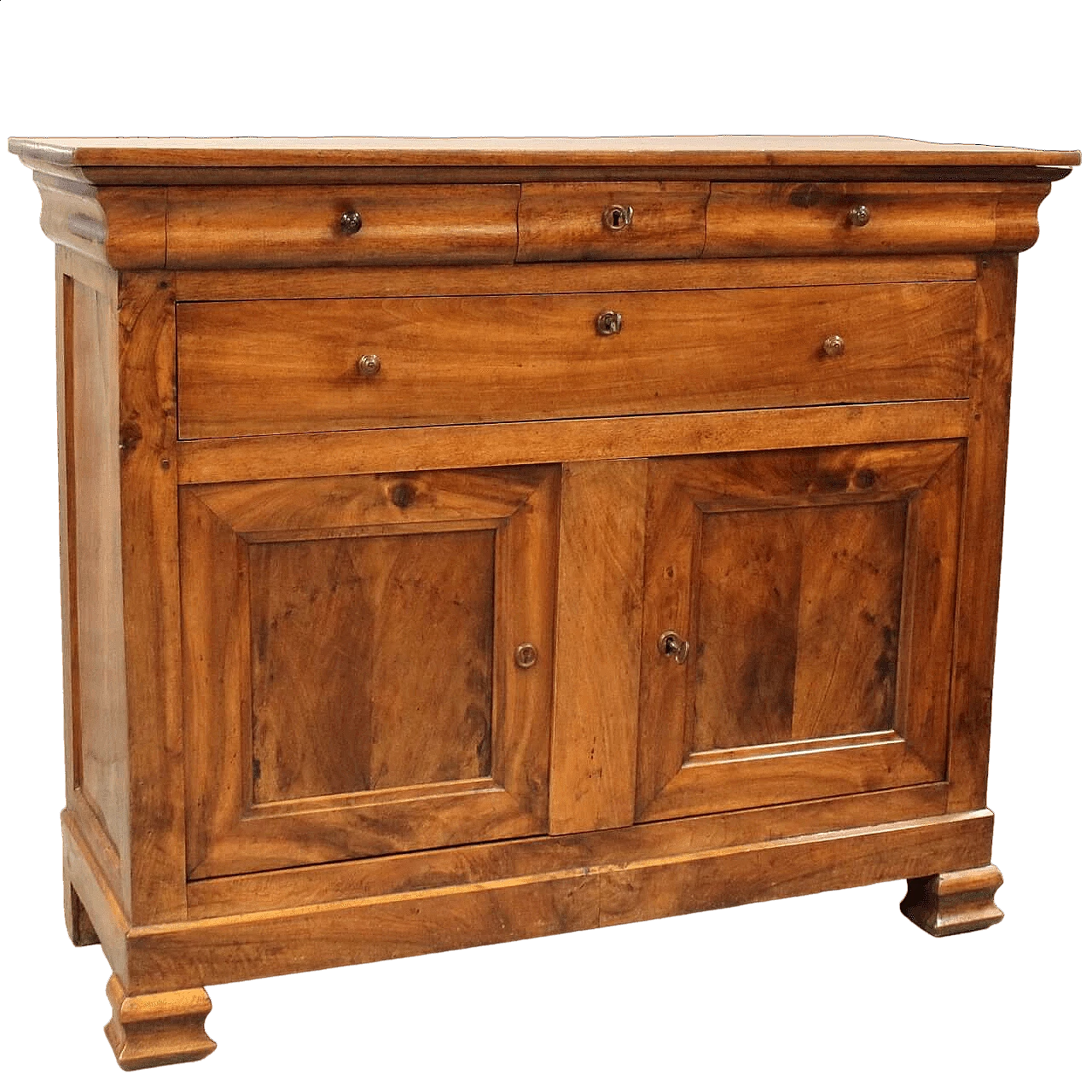 Louis Philippe solid walnut sideboard with doors and drawers, mid-19th century 12