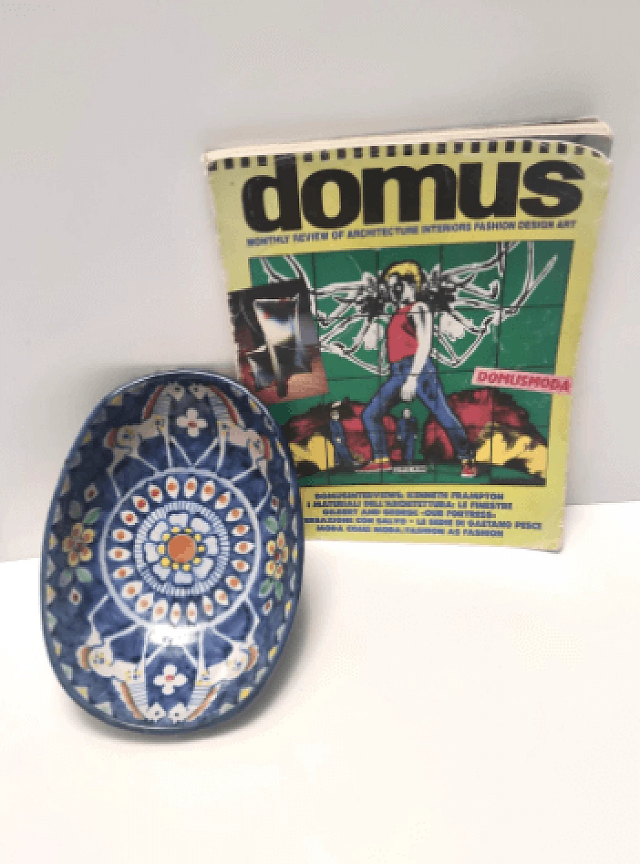 Ciotola centrotavola in ceramica di Vietri dipinta, anni '50 2