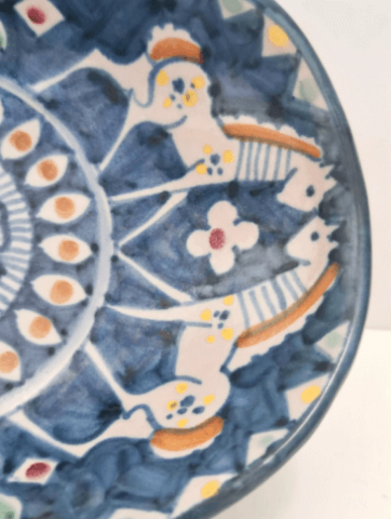 Ciotola centrotavola in ceramica di Vietri dipinta, anni '50 12