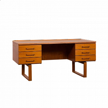 Scrivania in teak di Henning Jensen & Torben Valeur per Dyrlund, anni '60