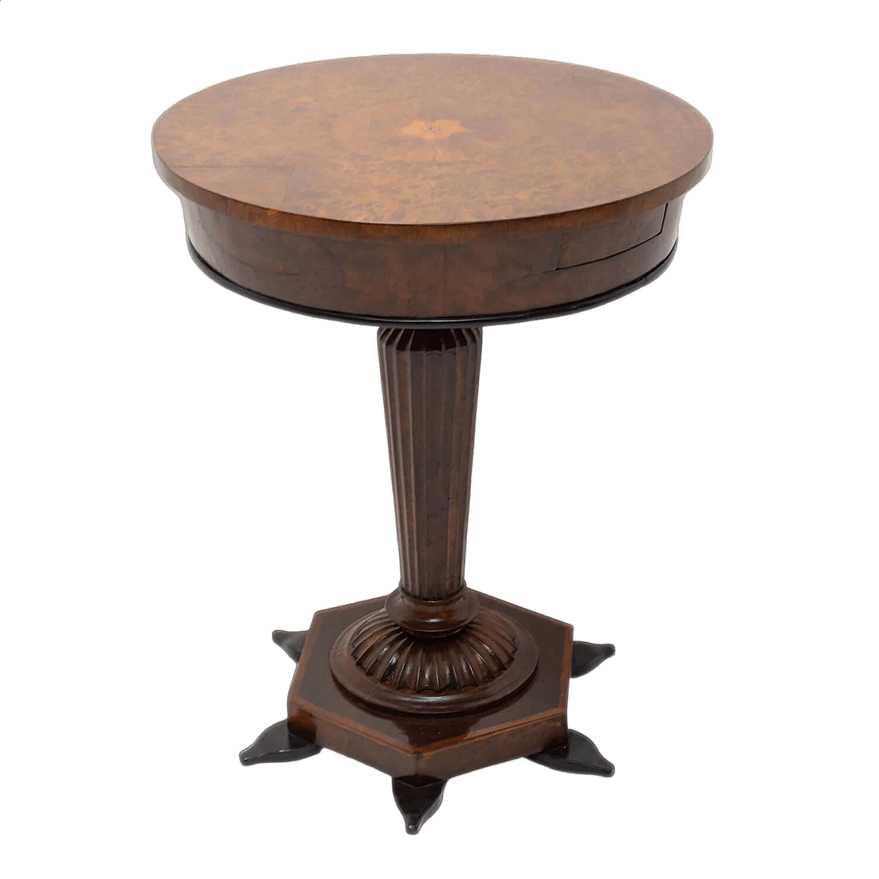 Neo-Baroque game table in walnut, oak and maple, late 19th century 21