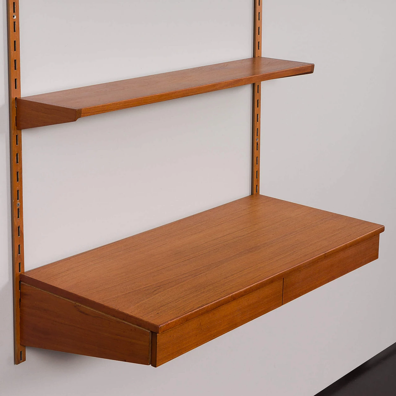 Hanging bookcase with desk by Kai Kristiansen for FM Mobler, 1960s 7