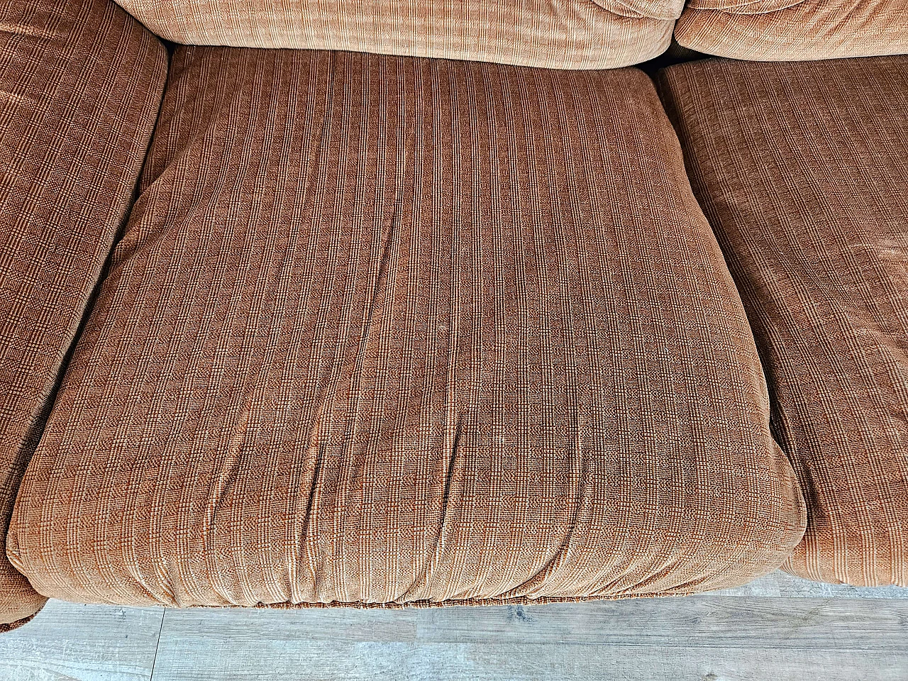Two-seater brown fabric sofa by Doimo, 1970s 12