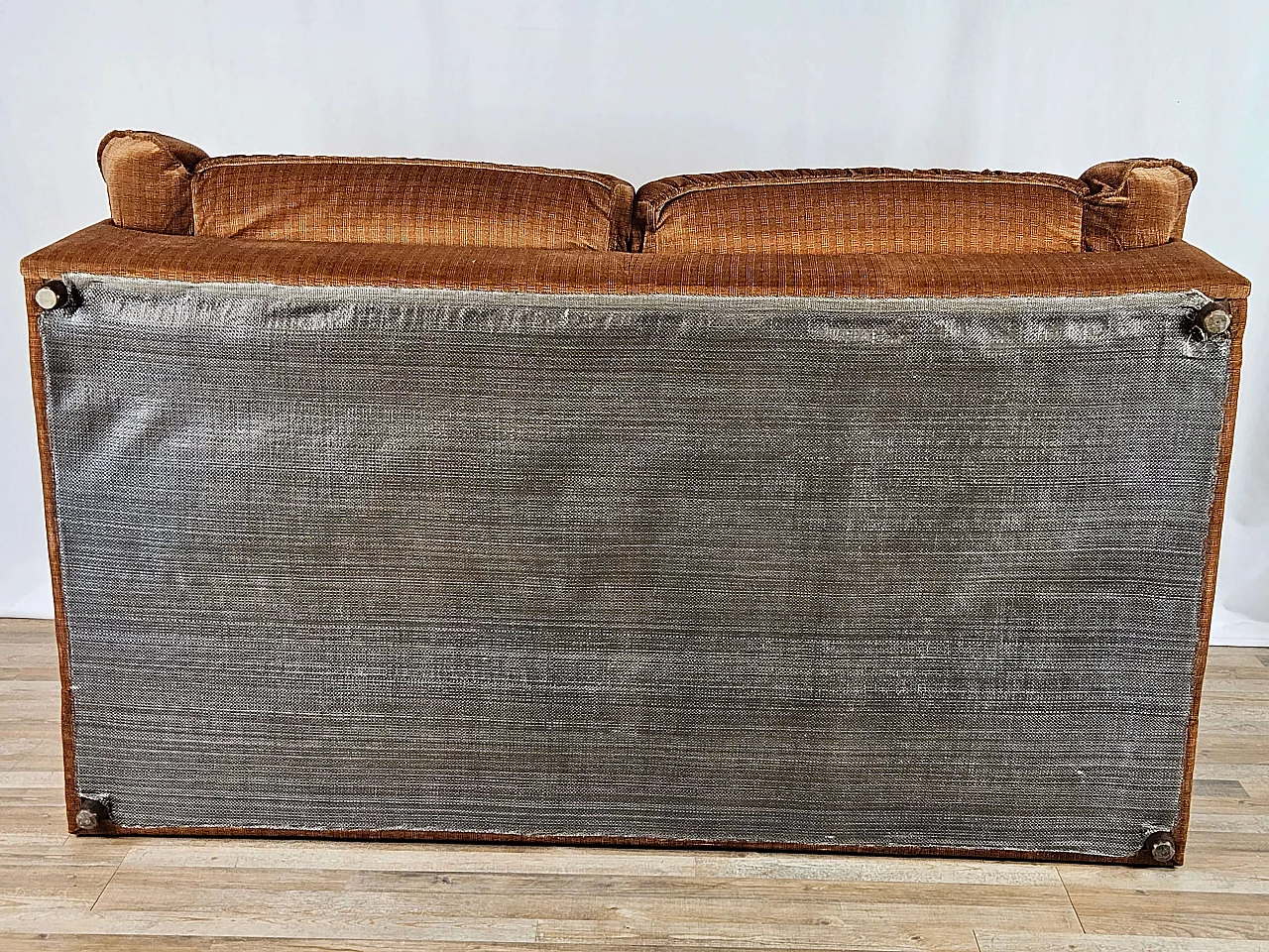 Two-seater brown fabric sofa by Doimo, 1970s 30