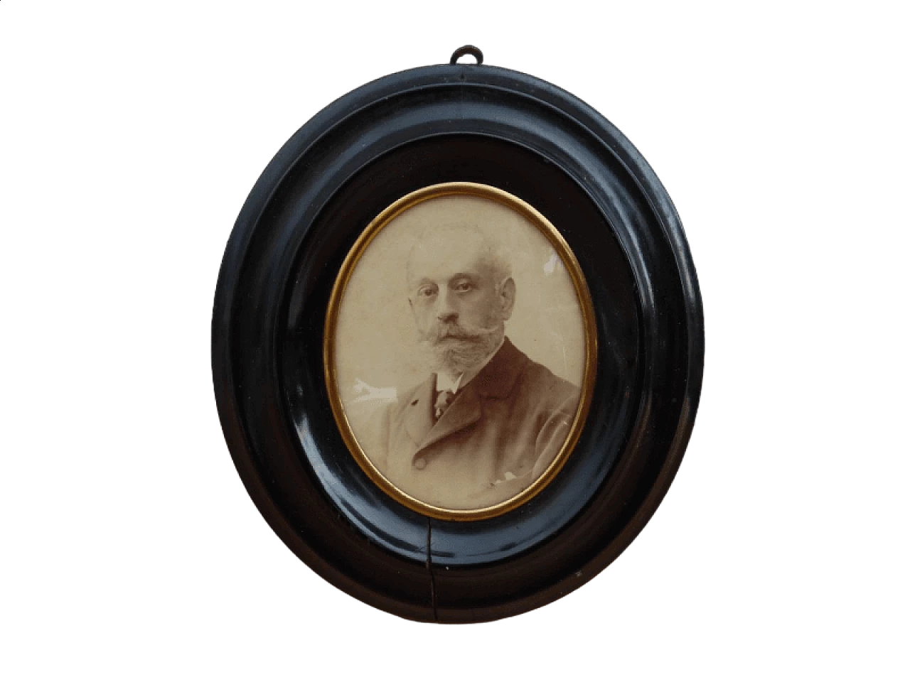 Photograph of Count Buttafava in black oval frame 4