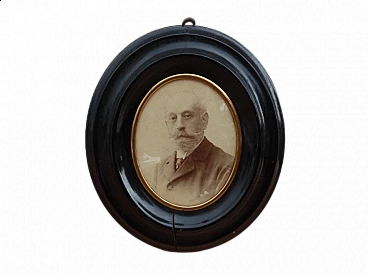 Photograph of Count Buttafava in black oval frame