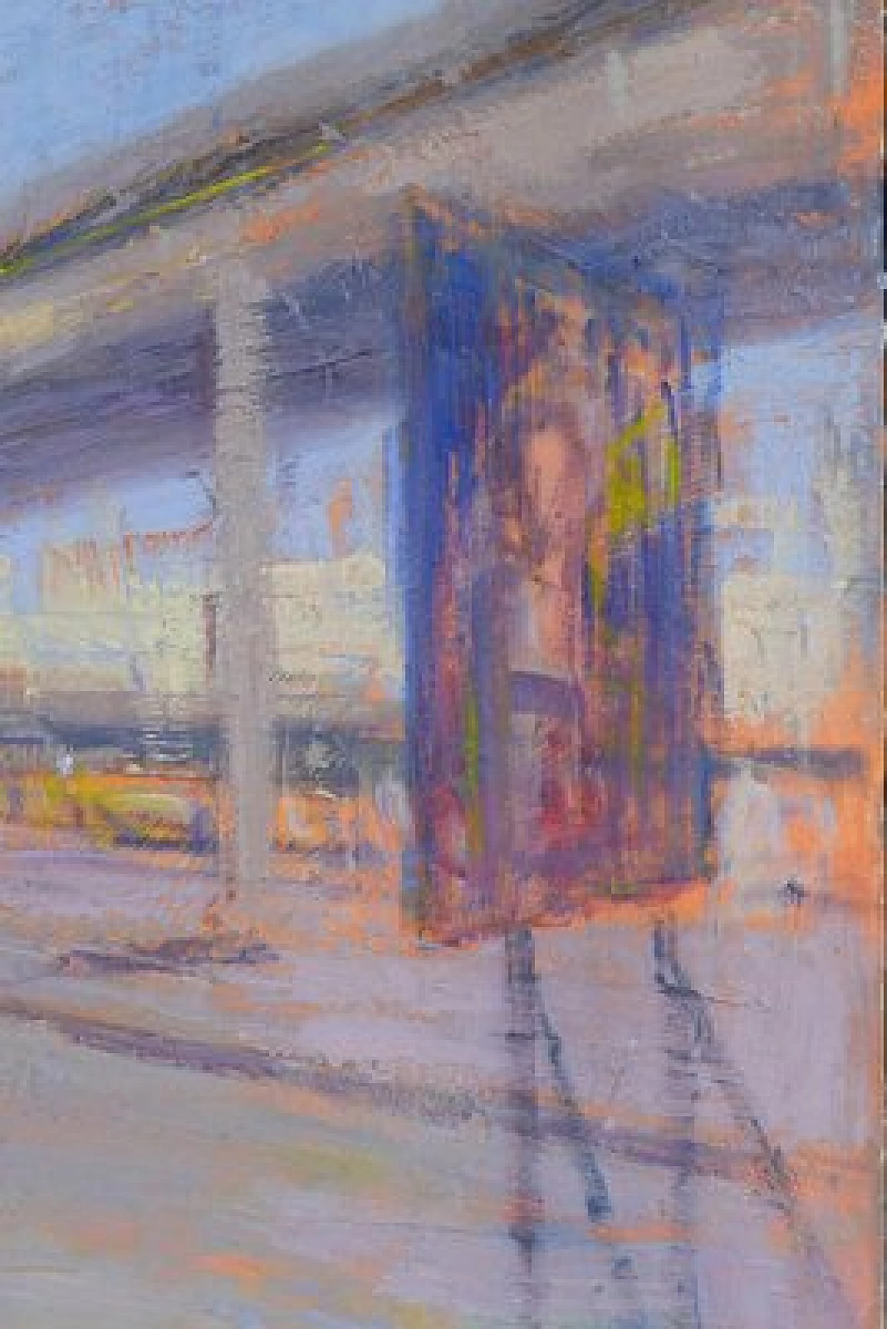 Renato Criscuolo, Paesaggio urbano, olio su tela, anni 2000 4