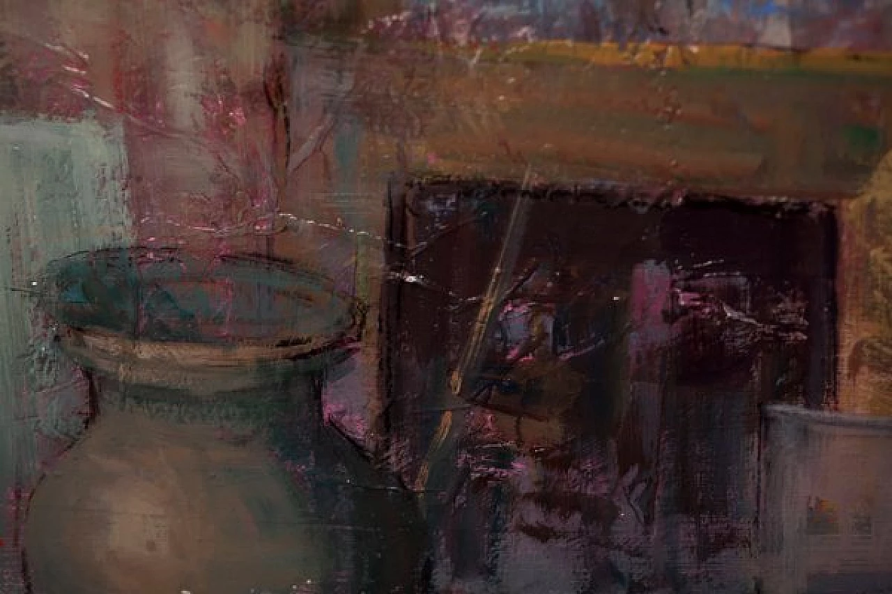 Renato Criscuolo, Nello studio, dipinto su tela, anni 2000 5