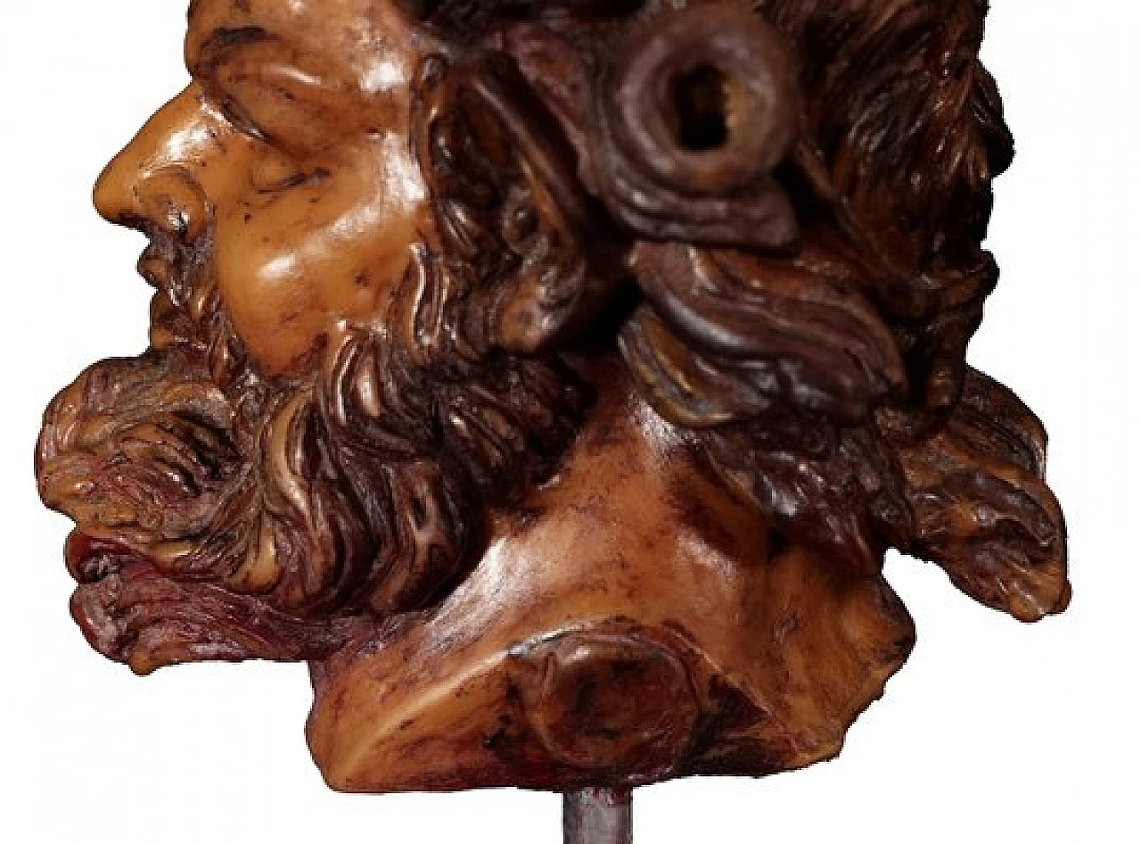 Statuetta di cera a forma di testa di fauno della Fonderia Chiurazzi, anni '90 2