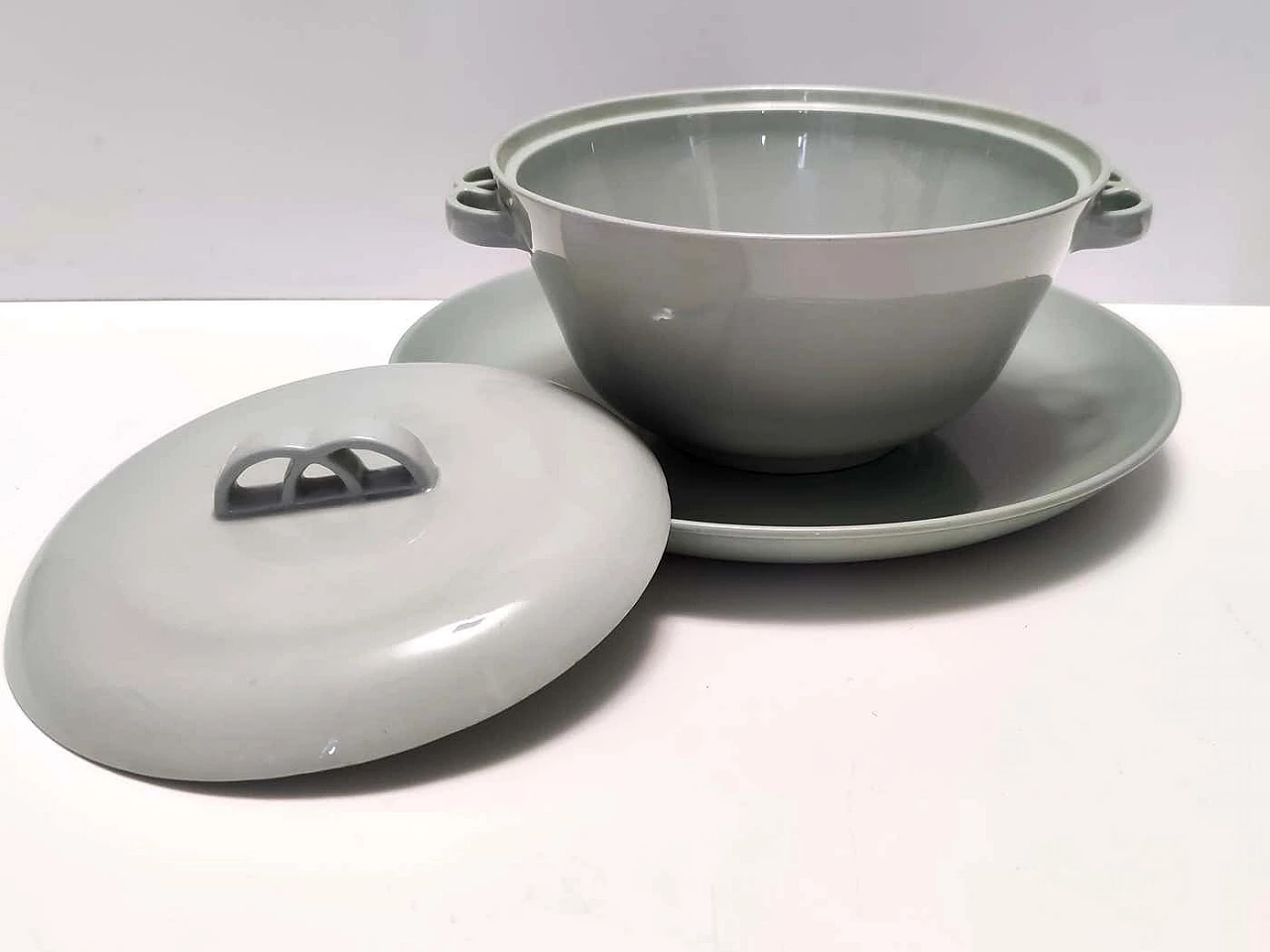 Vittuone centerpiece bowl with plate by Guido Andlovitz for Laveno, 1936 6