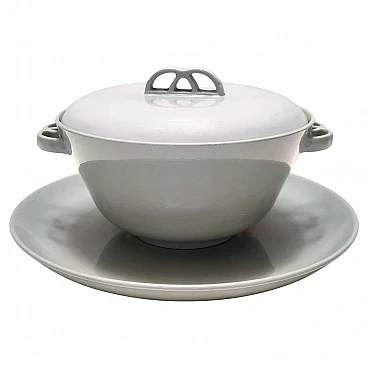 Vittuone centerpiece bowl with plate by Guido Andlovitz for Laveno, 1936