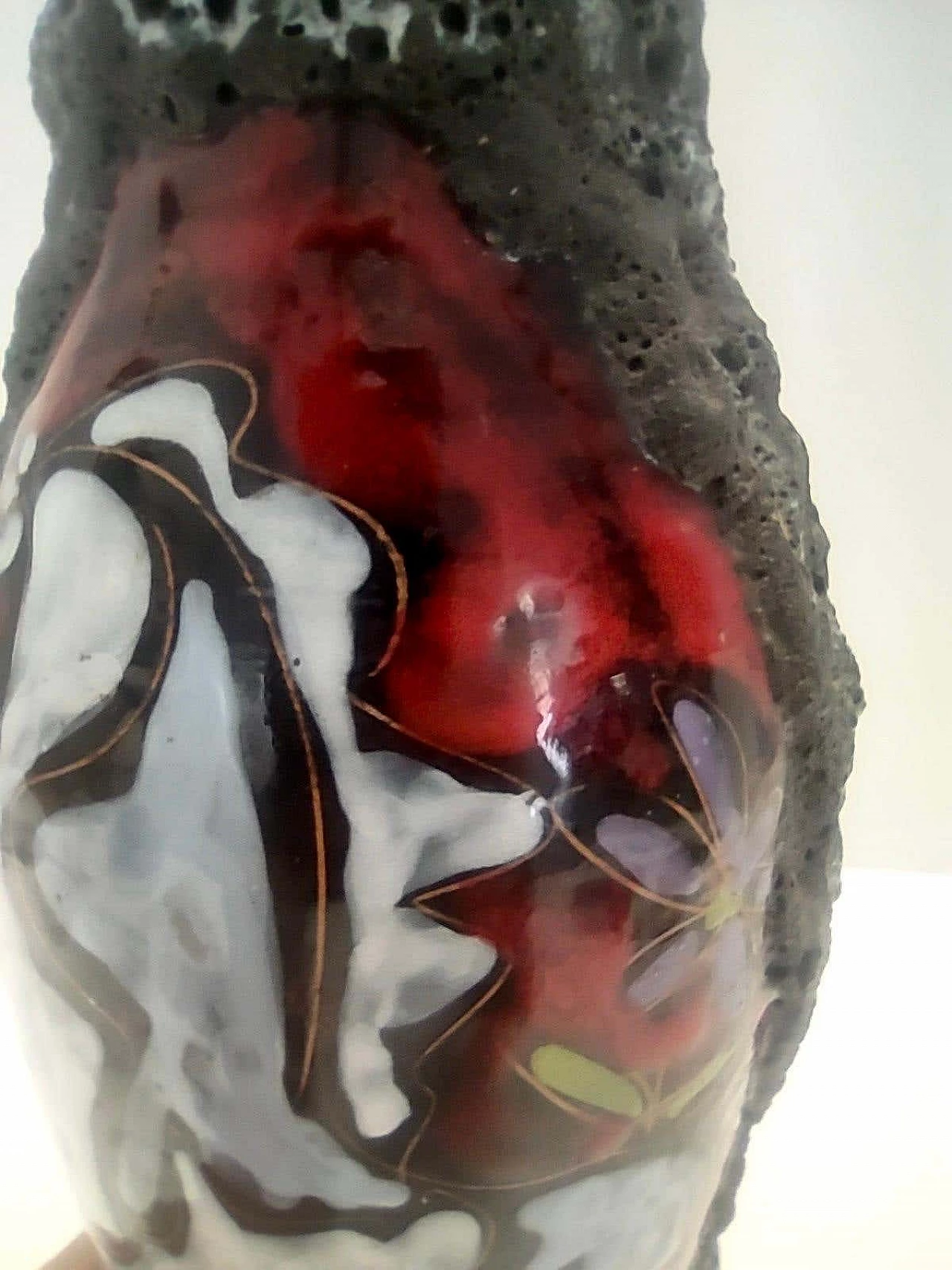 Vaso in terracotta lava di Giulianelli per Ceramiche San Marino, anni '50 7