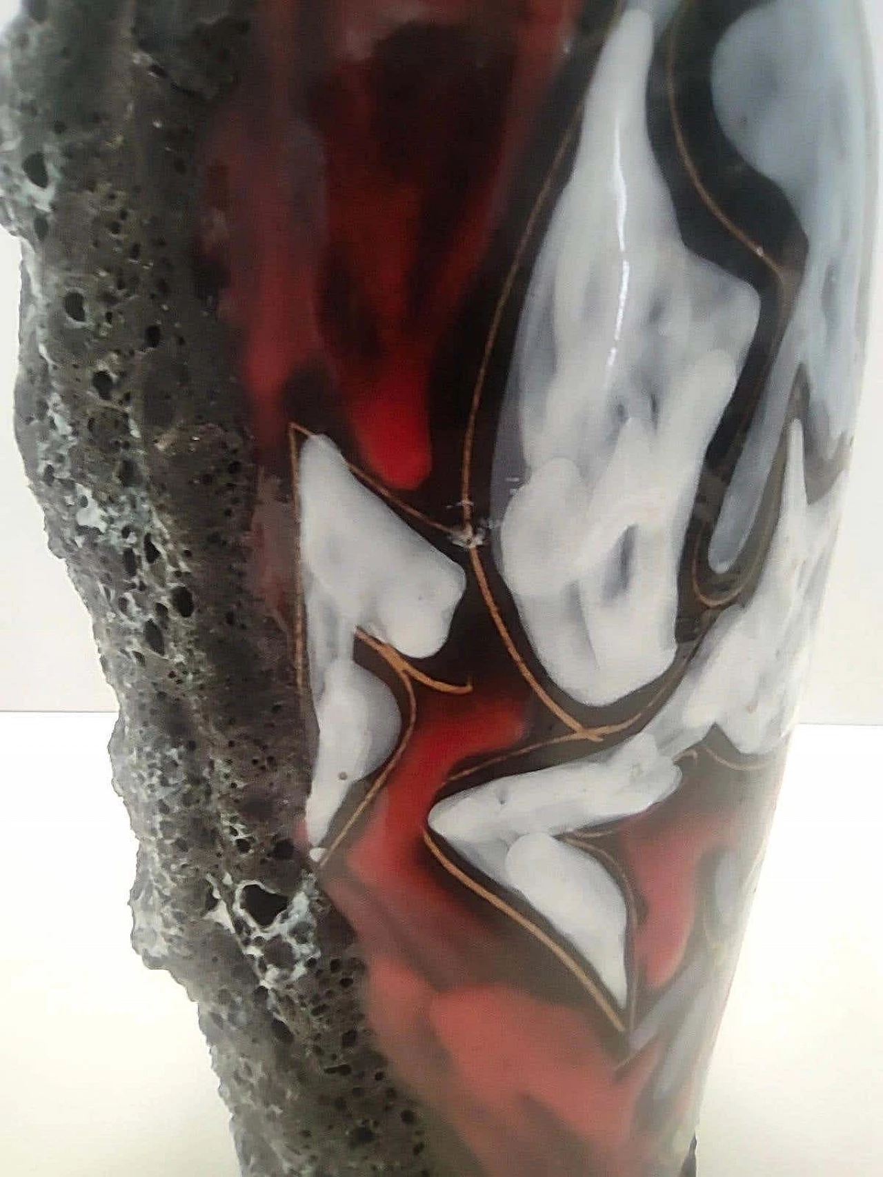 Vaso in terracotta lava di Giulianelli per Ceramiche San Marino, anni '50 9