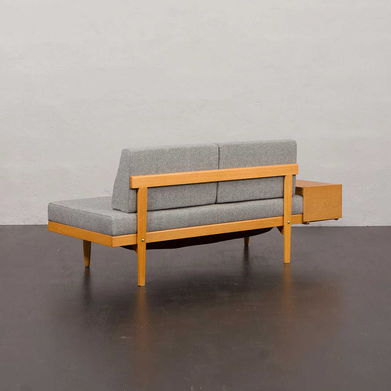 Svane oak and wool daybed by Igmar Relling for Ekornes, 1970s 9