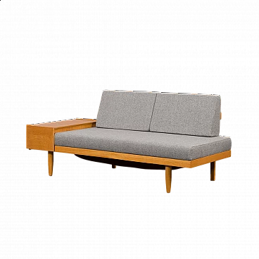 Svane oak and wool daybed by Igmar Relling for Ekornes, 1970s