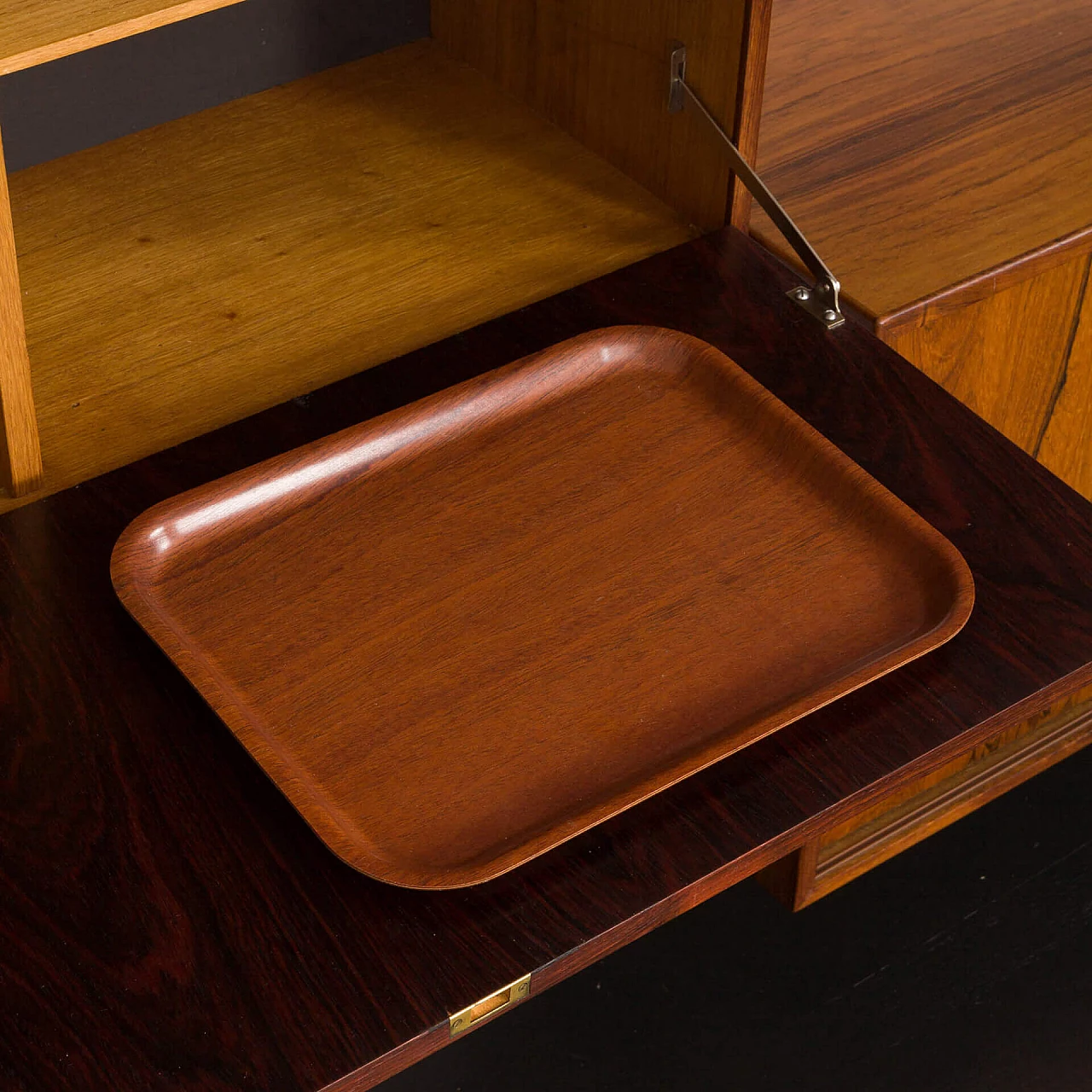 Modular rosewood bookcase with five cabinets by Thygesen and Sorensen for Hansen & Guldborg, 1960s 11