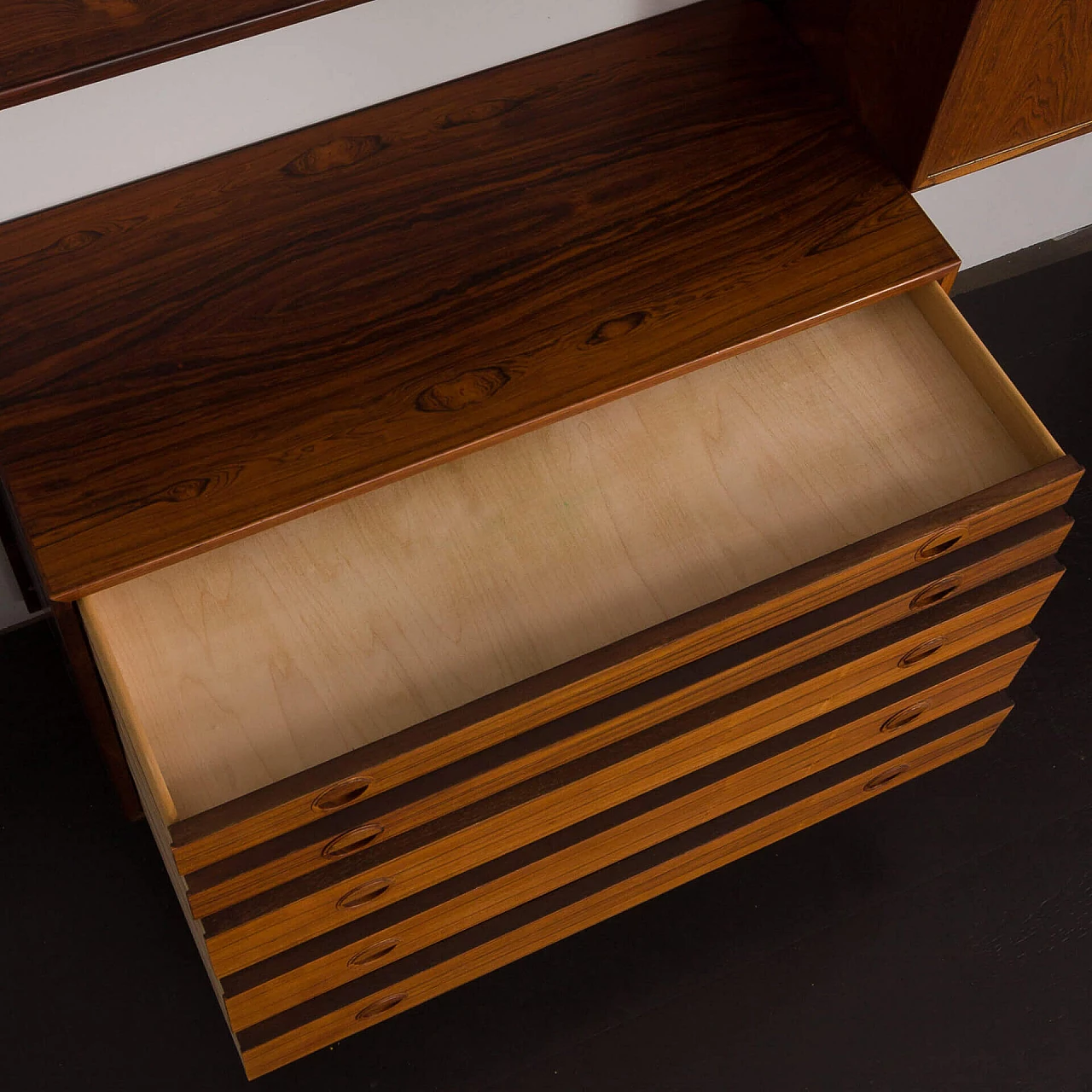 Modular rosewood bookcase with five cabinets by Thygesen and Sorensen for Hansen & Guldborg, 1960s 20