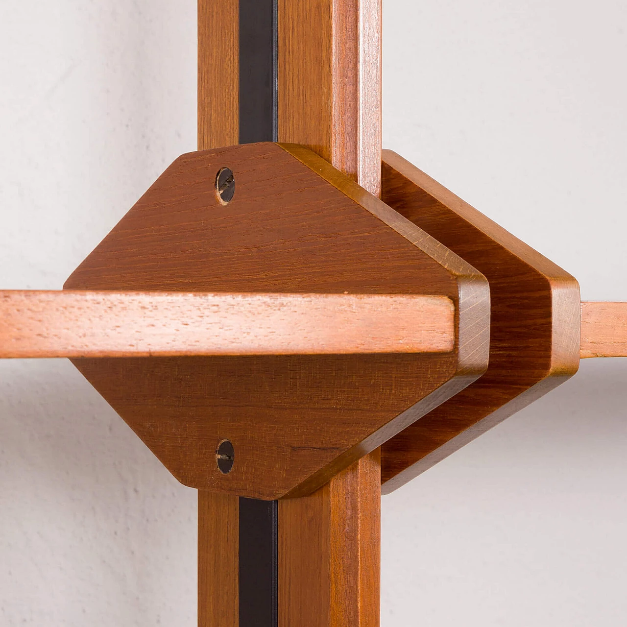 Floor-to-ceiling bookcase in the style of Franco Albini, 1960s 10