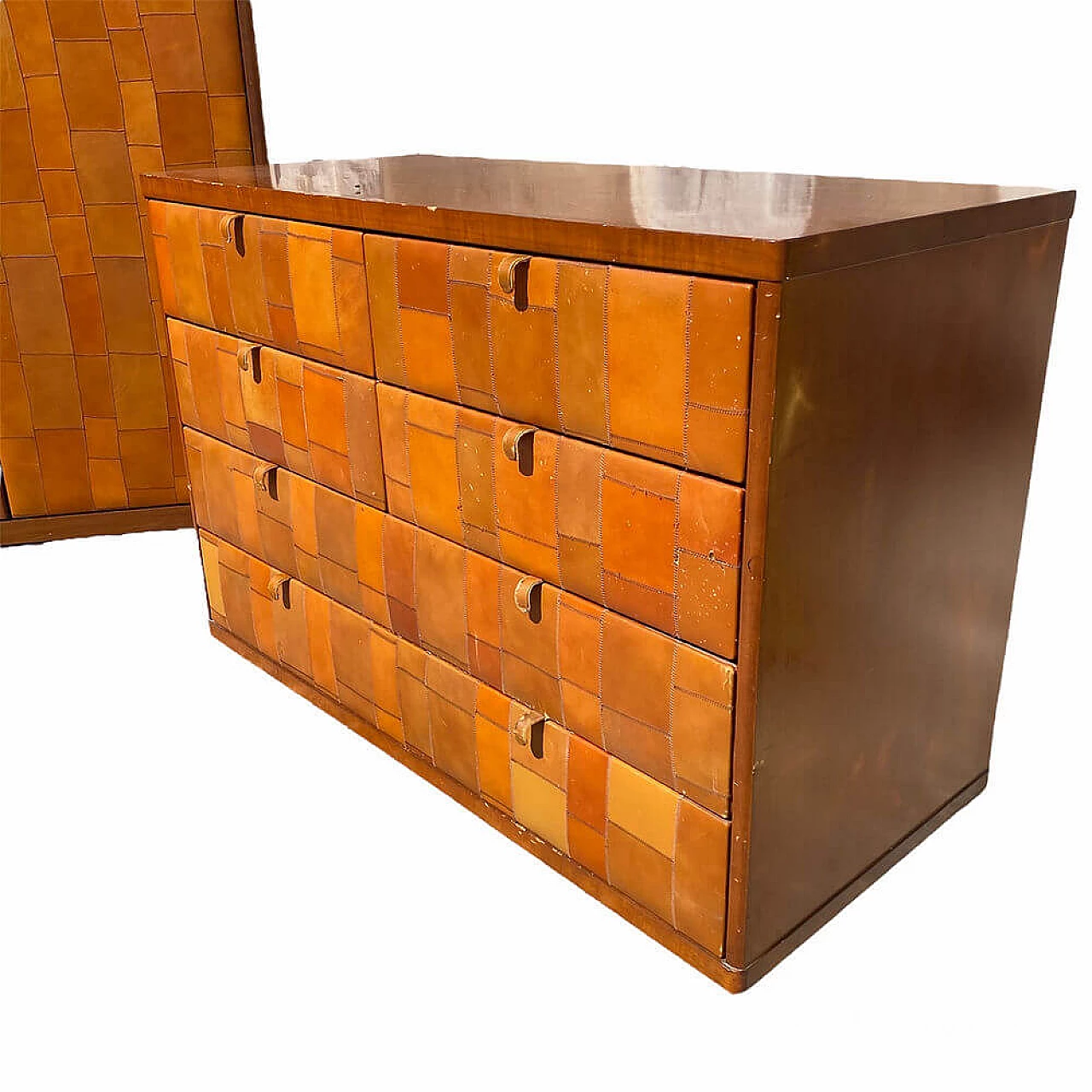 Sheepskin chest of drawers by Tito Agnoli for Caleido, 1970s 4