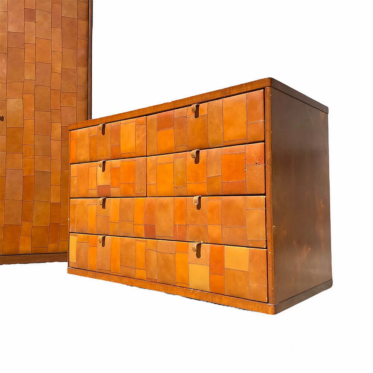 Sheepskin chest of drawers by Tito Agnoli for Caleido, 1970s 6