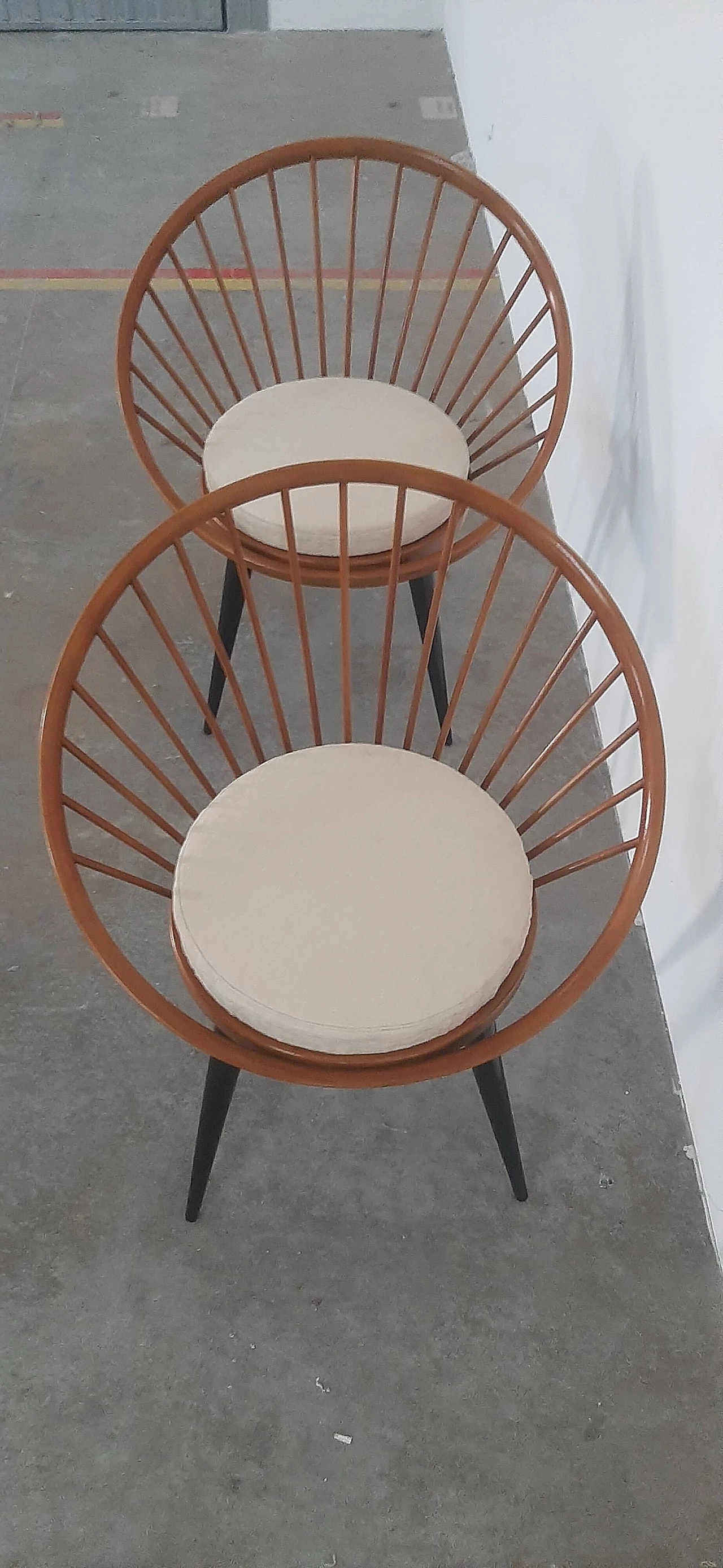 Coppia di poltrone Circle Chair di Ekstrom per Ese Mobler AB, anni '50 2
