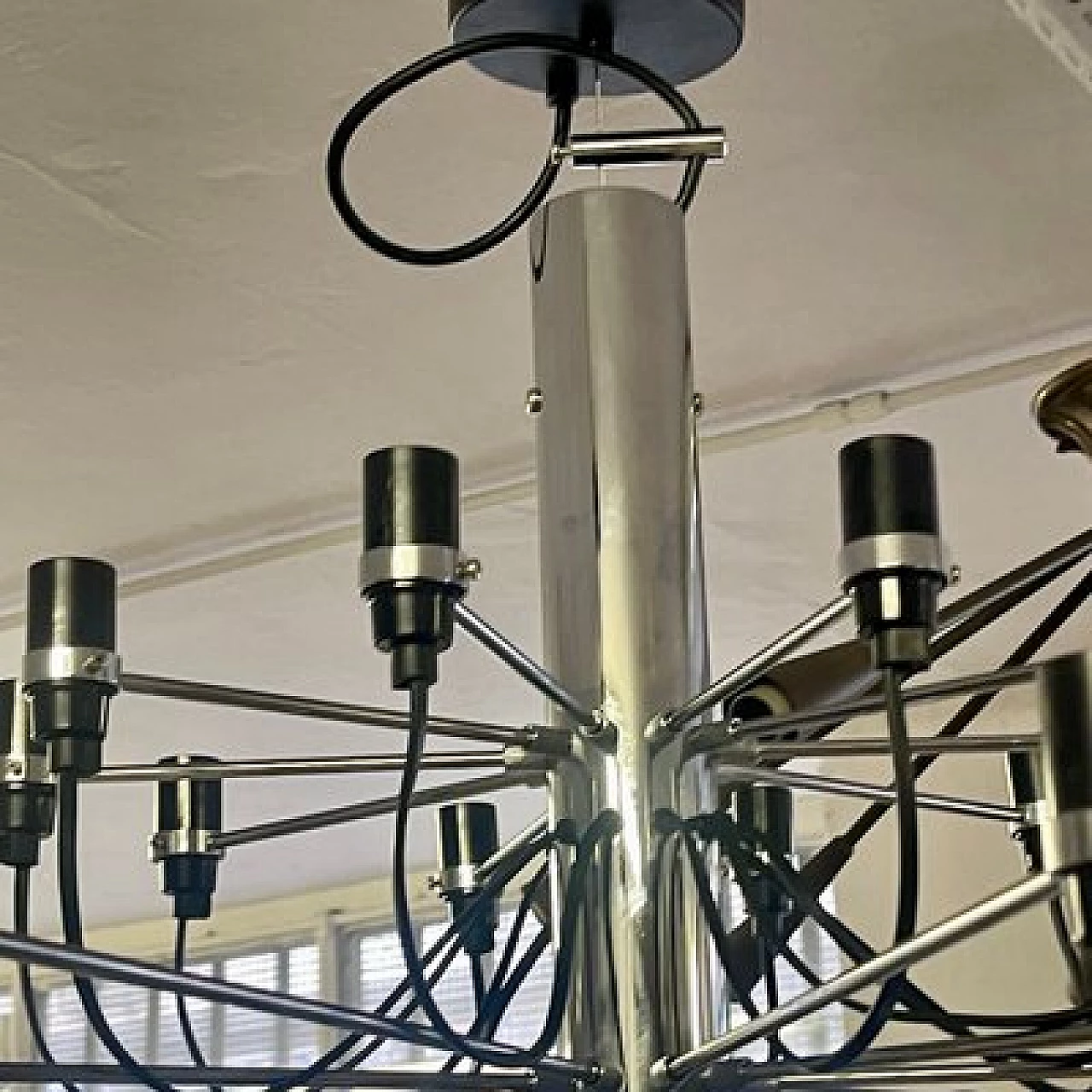 Fifty-bulb chandelier 2097 by Gino Sarfatti for Flos, 2000s 7