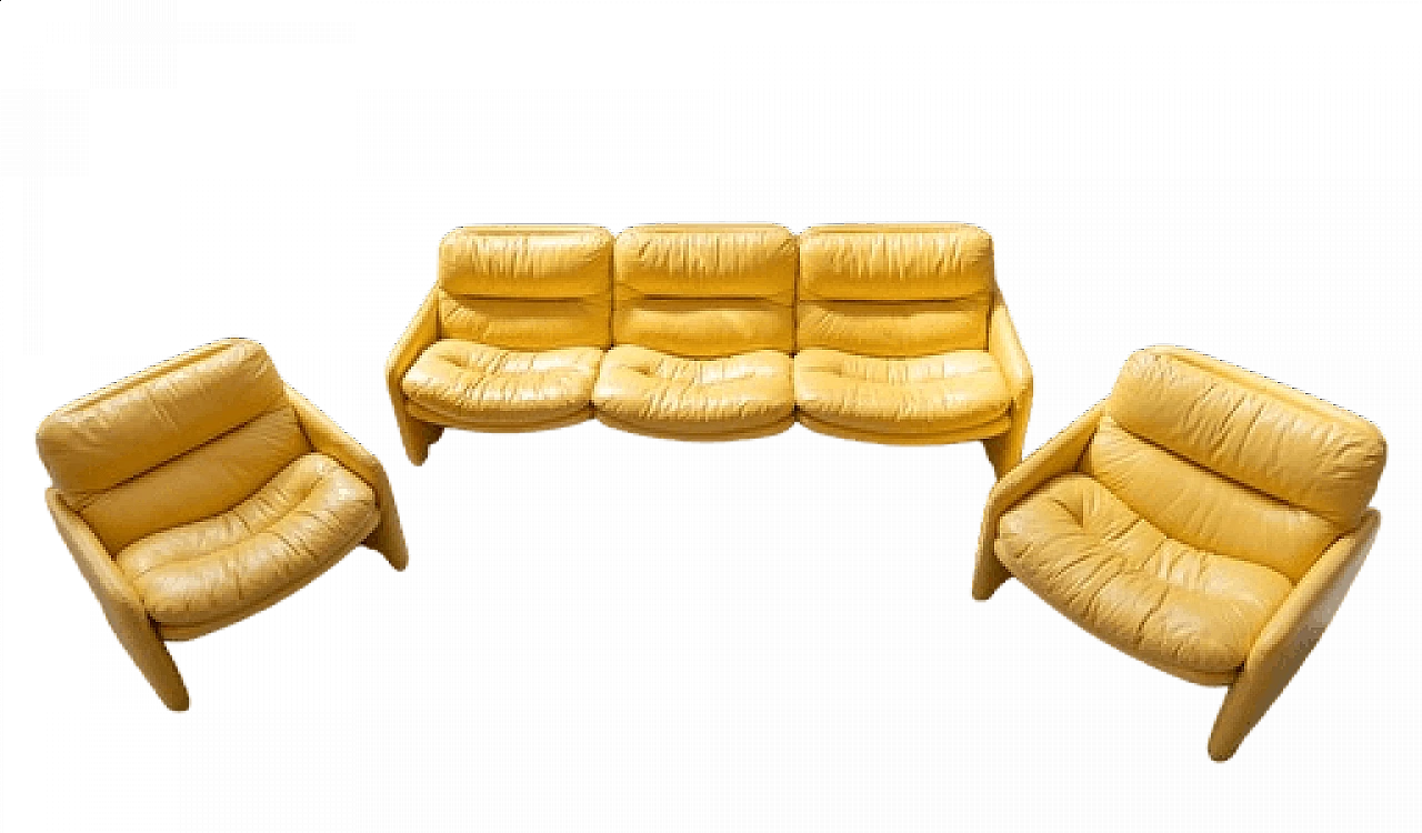 Sofa and pair of armchairs by Ammannati and Vitelli for Brunati, 1970s 20