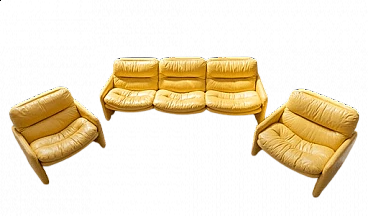 Sofa and pair of armchairs by Ammannati and Vitelli for Brunati, 1970s