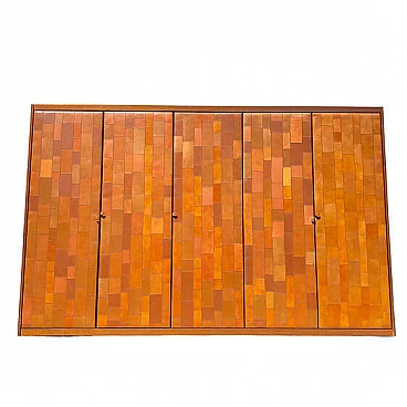 Armadio in pelle Pecari di Tito Agnoli per CaleidoPoltrona Frau, anni '70