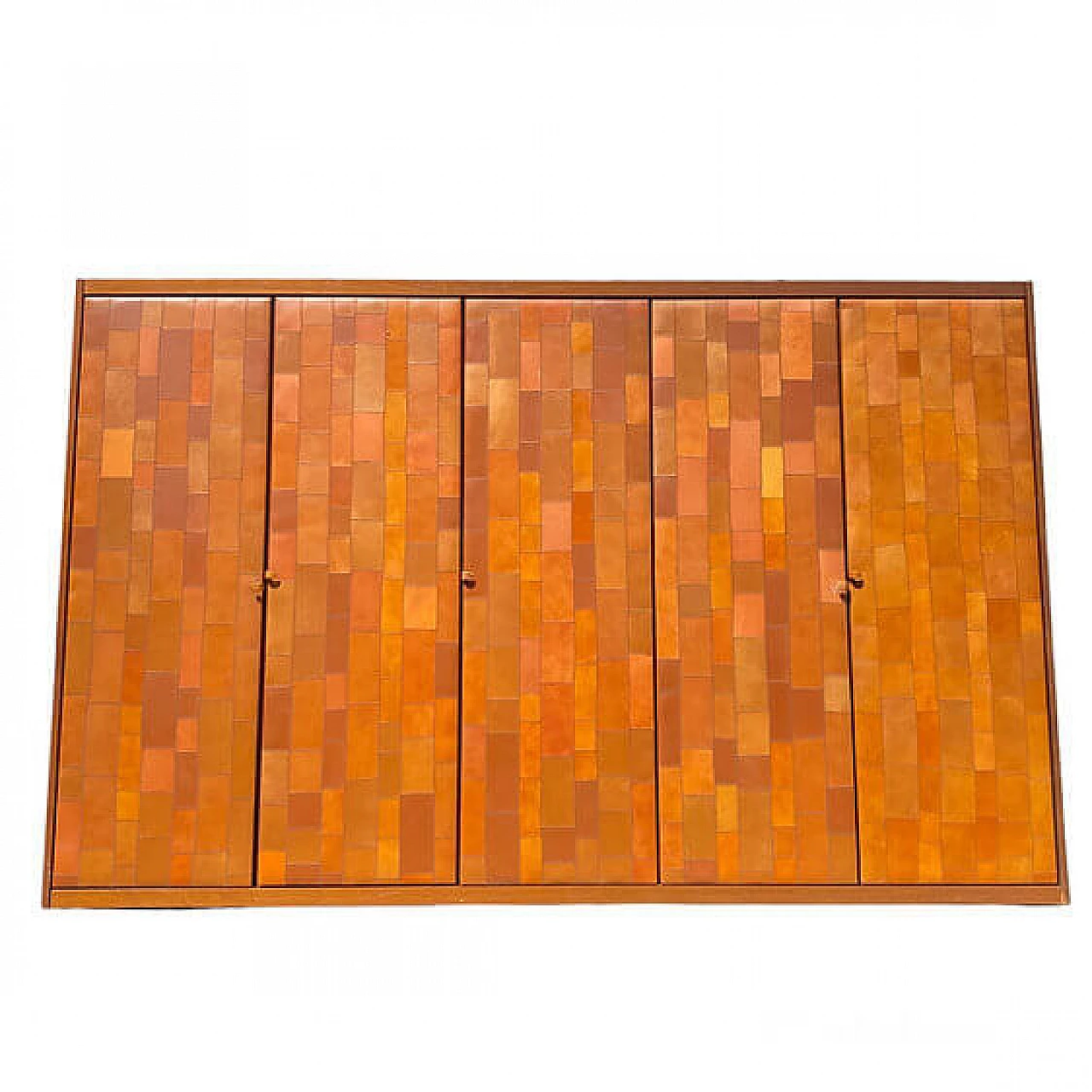 Armadio in pelle Pecari di Tito Agnoli per CaleidoPoltrona Frau, anni '70 9