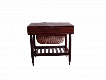 FDB MøbleR sewing table in rosewood by Ejvind A. Johansson, late 20th century