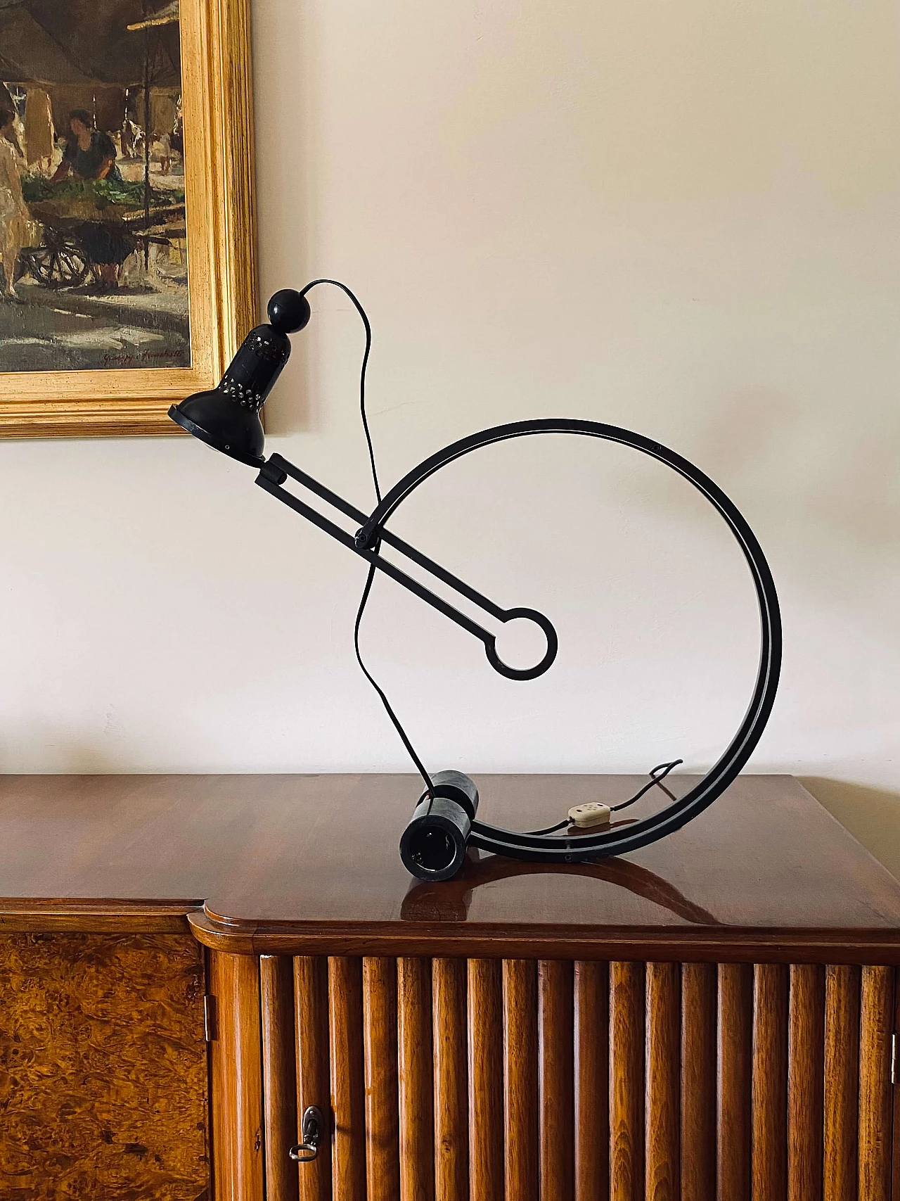 Lampada da tavolo Pendulum di Charles Martin per Woka, anni '70 2