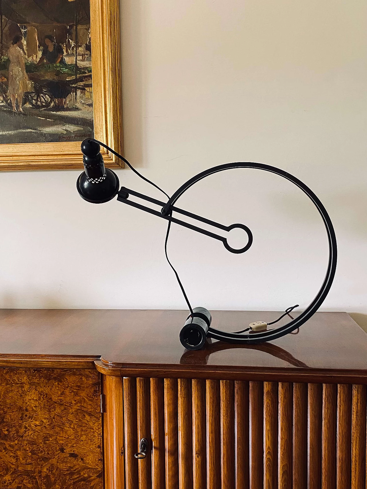 Lampada da tavolo Pendulum di Charles Martin per Woka, anni '70 4