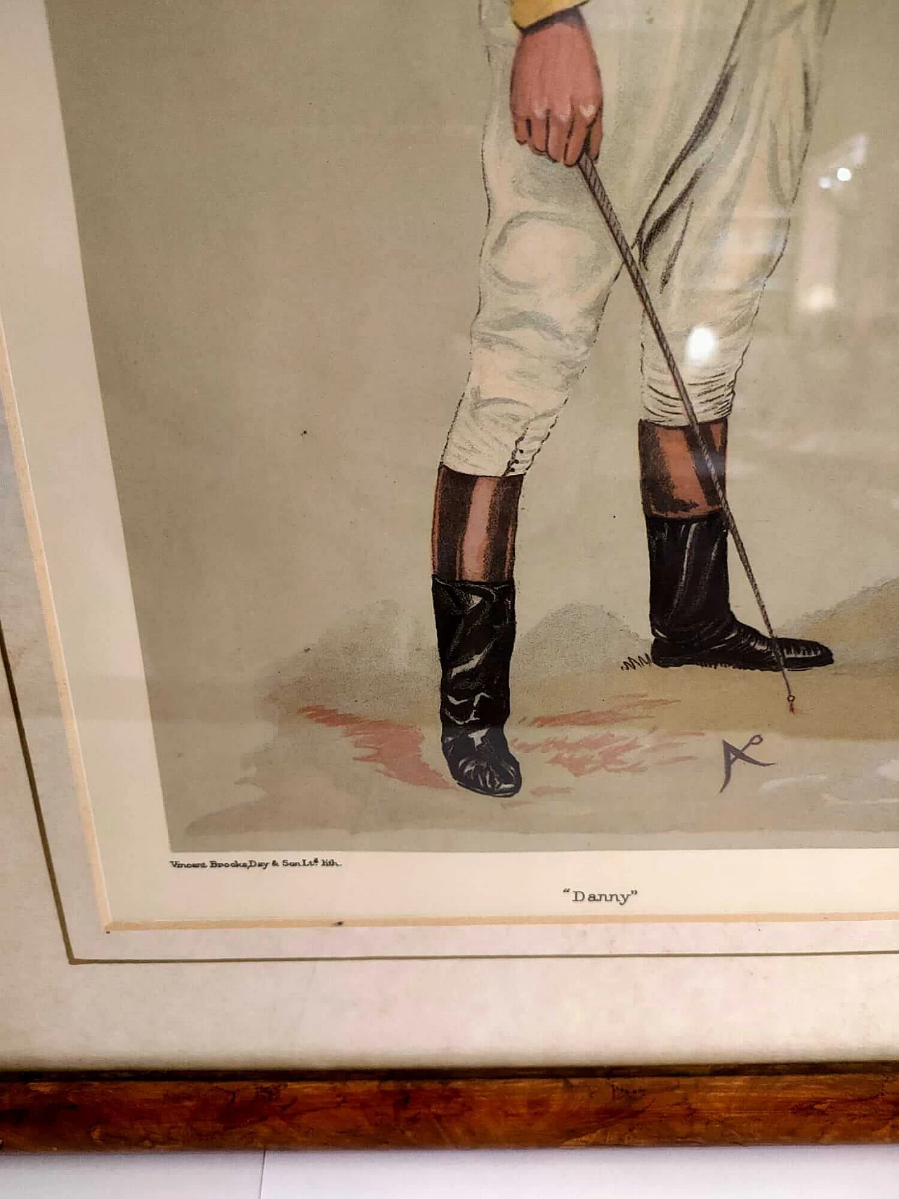 Stampa litografica del fantino Danny Maher per Vanity Fair, 1903 1