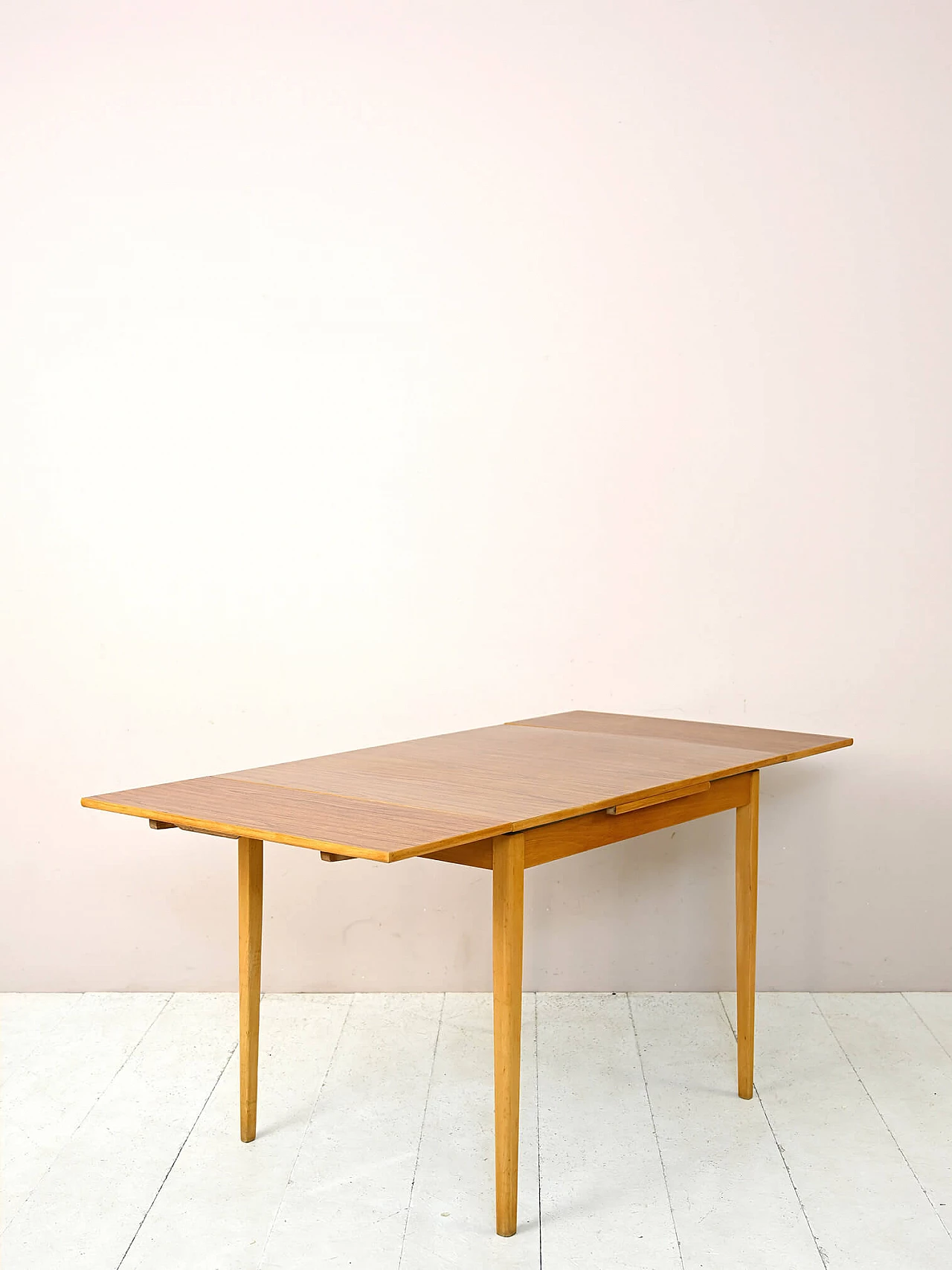 Birch extendable table with formica top, 1960s 4