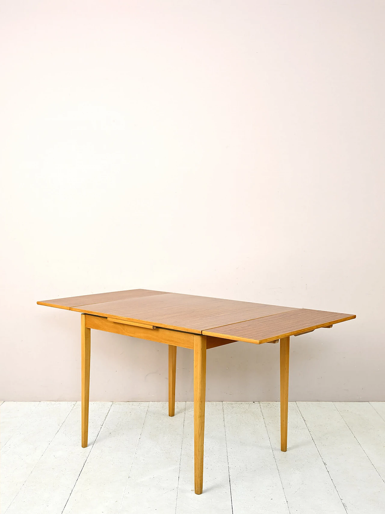 Birch extendable table with formica top, 1960s 5