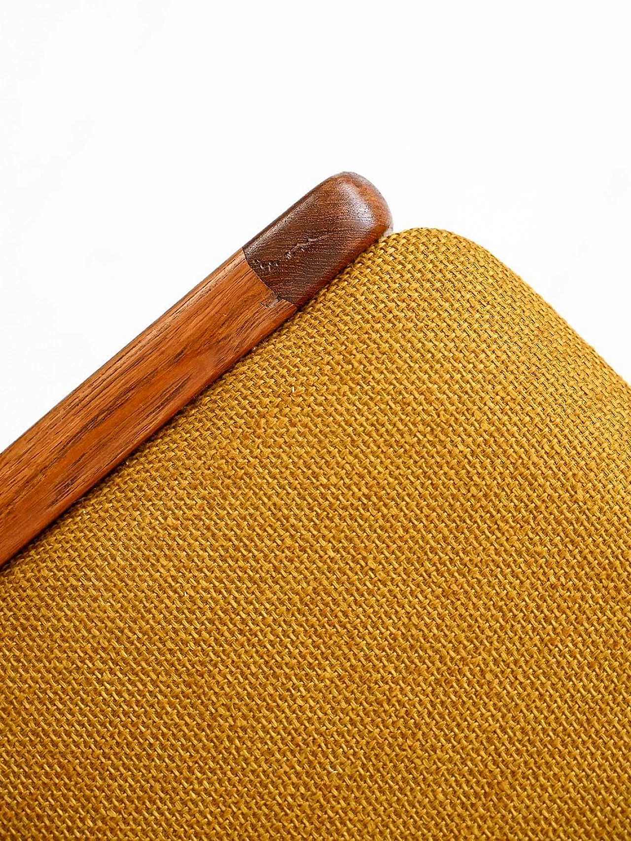 4 Sedie scandinave in teak con seduta imbottita, anni '60 7