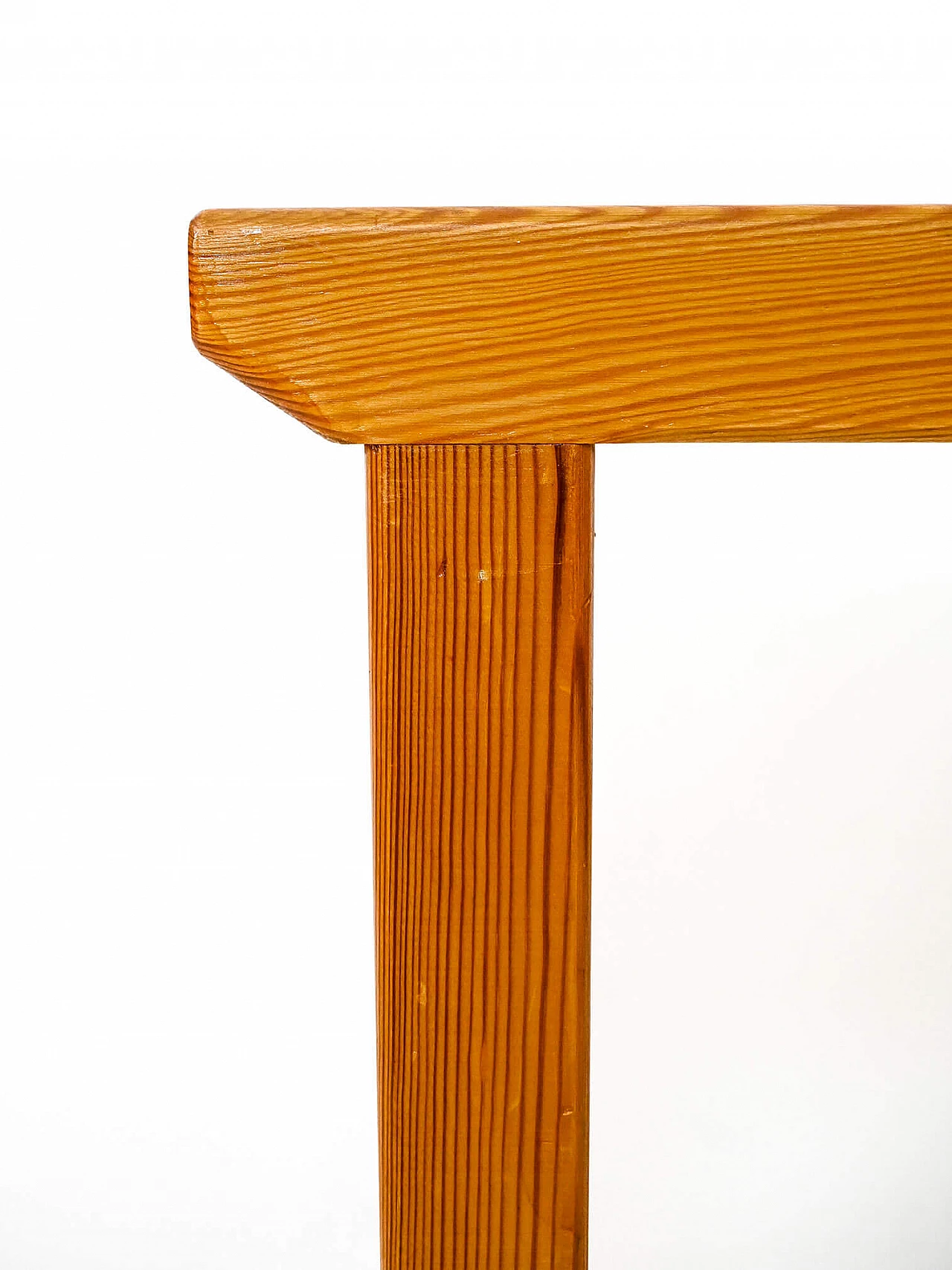 Scandinavian pine stool, 1960s 4
