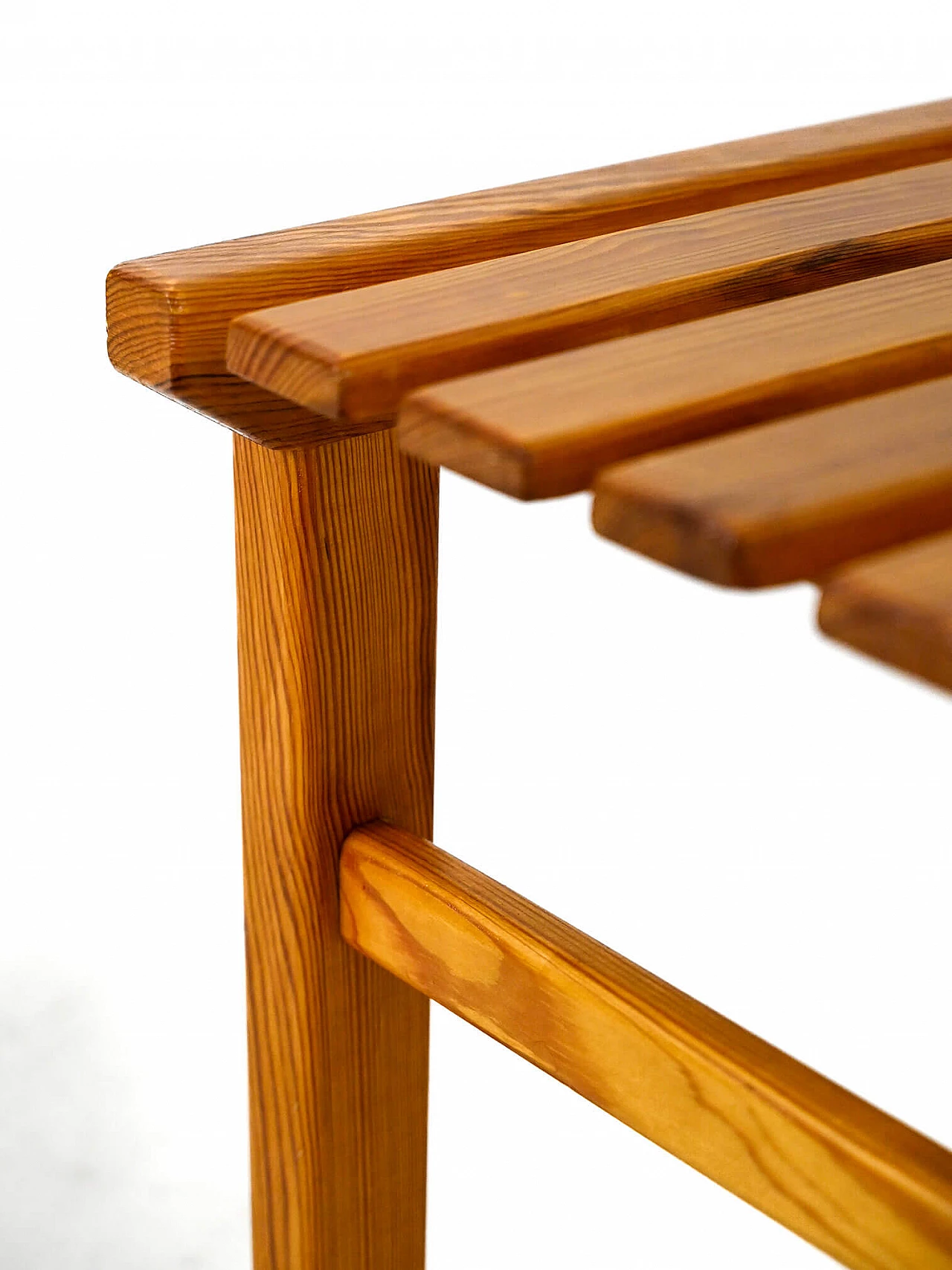 Scandinavian pine stool, 1960s 6
